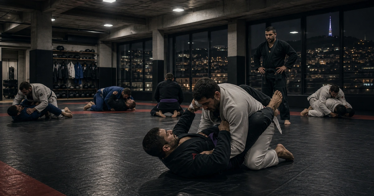 Brazilian Jiu-Jitsu training detail for What a Day at BJJ Camp Georgia Looks Like